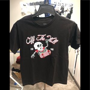 Vans black tee shirt size medium youth